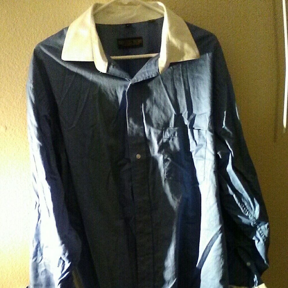 Baby blue button down